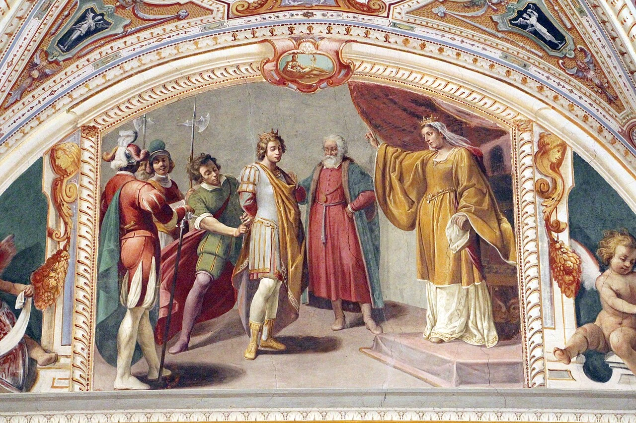 Sala delle udienze di Maria Maddalena d'Austria. Figure storiche femminilie, Costanza -  Villa di Poggio Imperiale